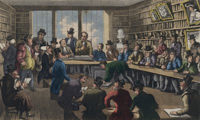 Doctor Syntax at an Auction by Thomas Rowlandson